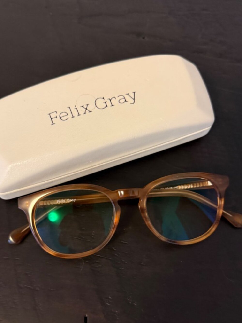 Felix Gray Roebling Amber Toffee Blue Light Work Computer Glasses